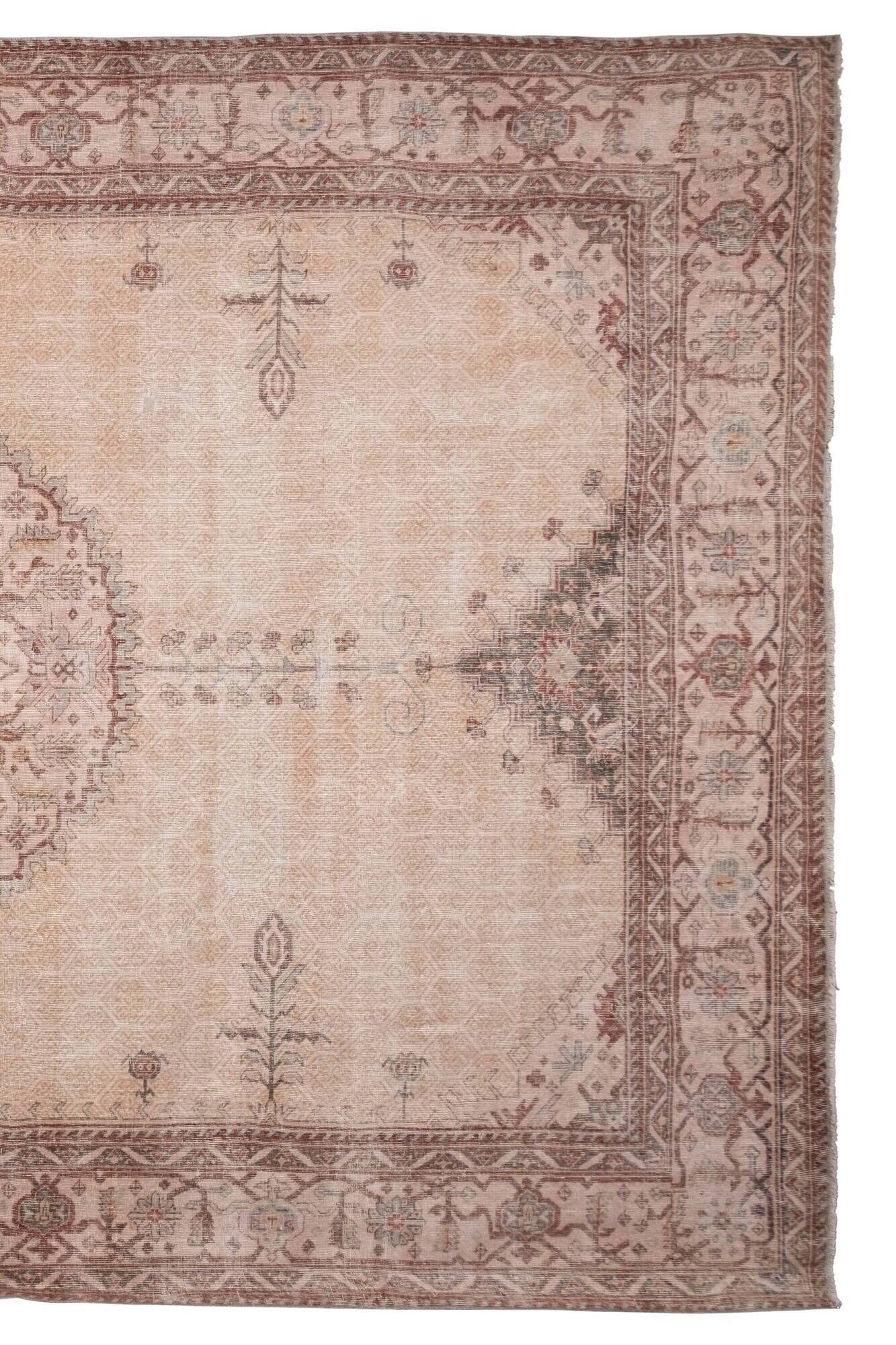 Vintage Turkish Oushak rug 298x450 cm