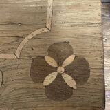 dining table in solid wood and marquetry from the late 19th century