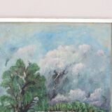 Original Mid Century Swedish Oil on Panel – “London” by Sven Jonsson