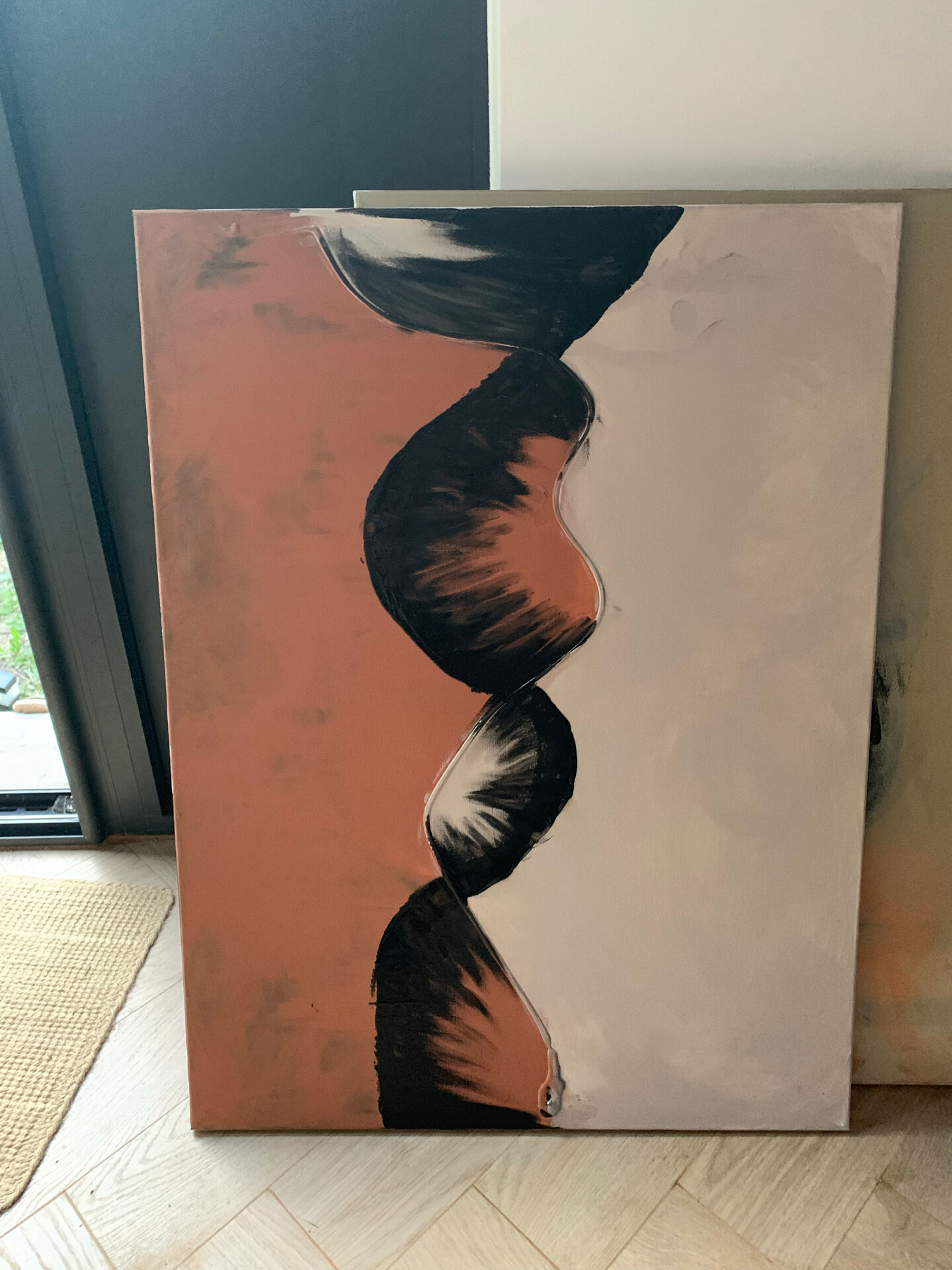 Set of two acrylic paintings on canvas - diptych
