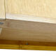 Wall secretary in vintage varnished oak 1950s