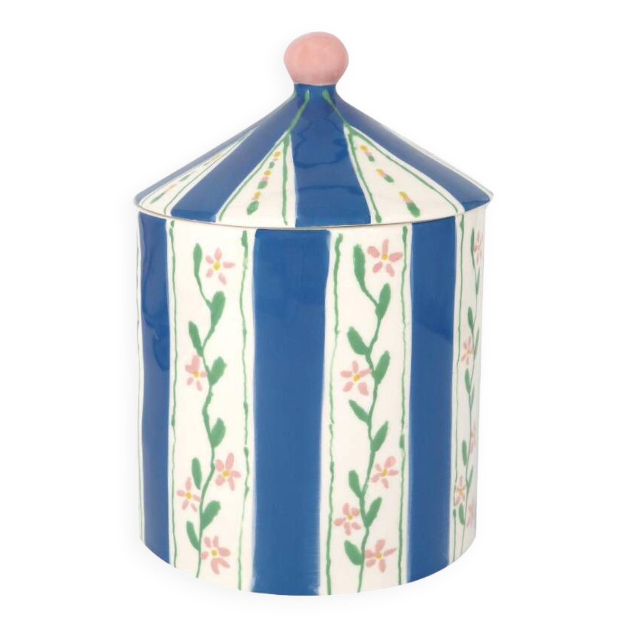 Blue earthenware box