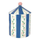 Boite en faïence bleu