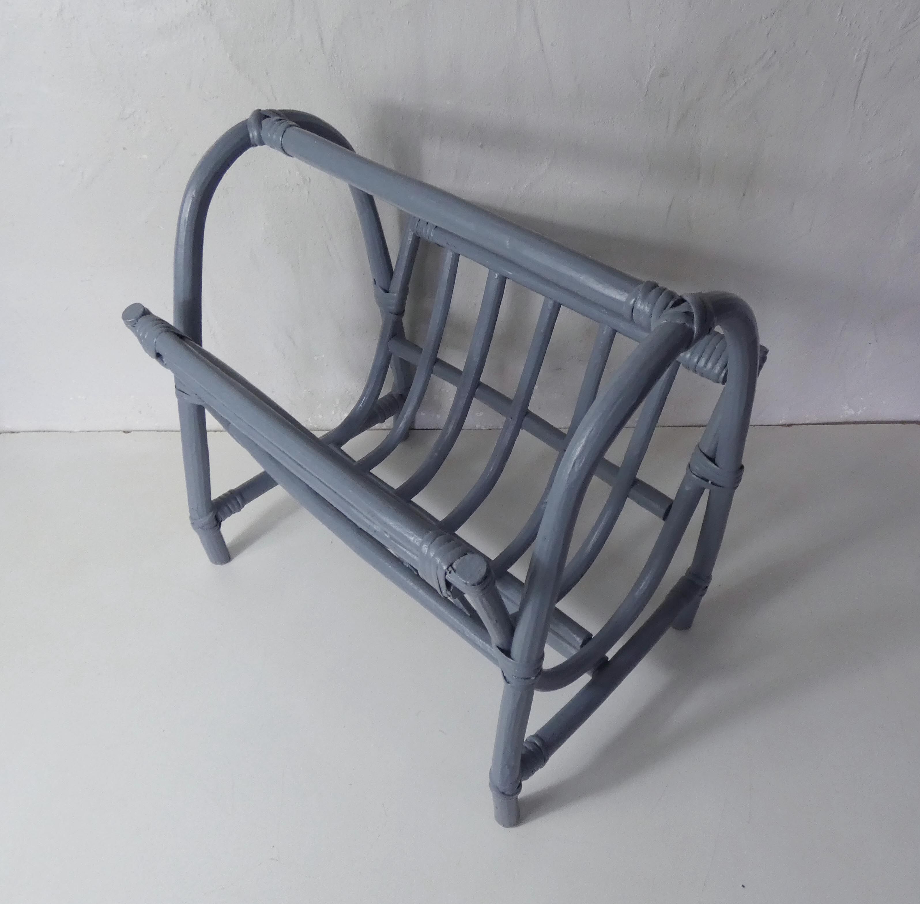 Rattan magazine holder