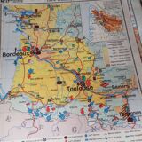 Geographic map cabinet