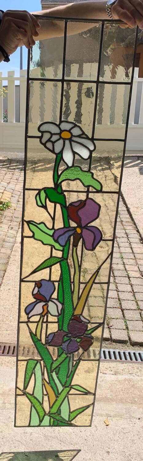Art Deco Stained Glass 140x30