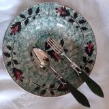 Cutlery set x8 Laure Japy silver metal and wood