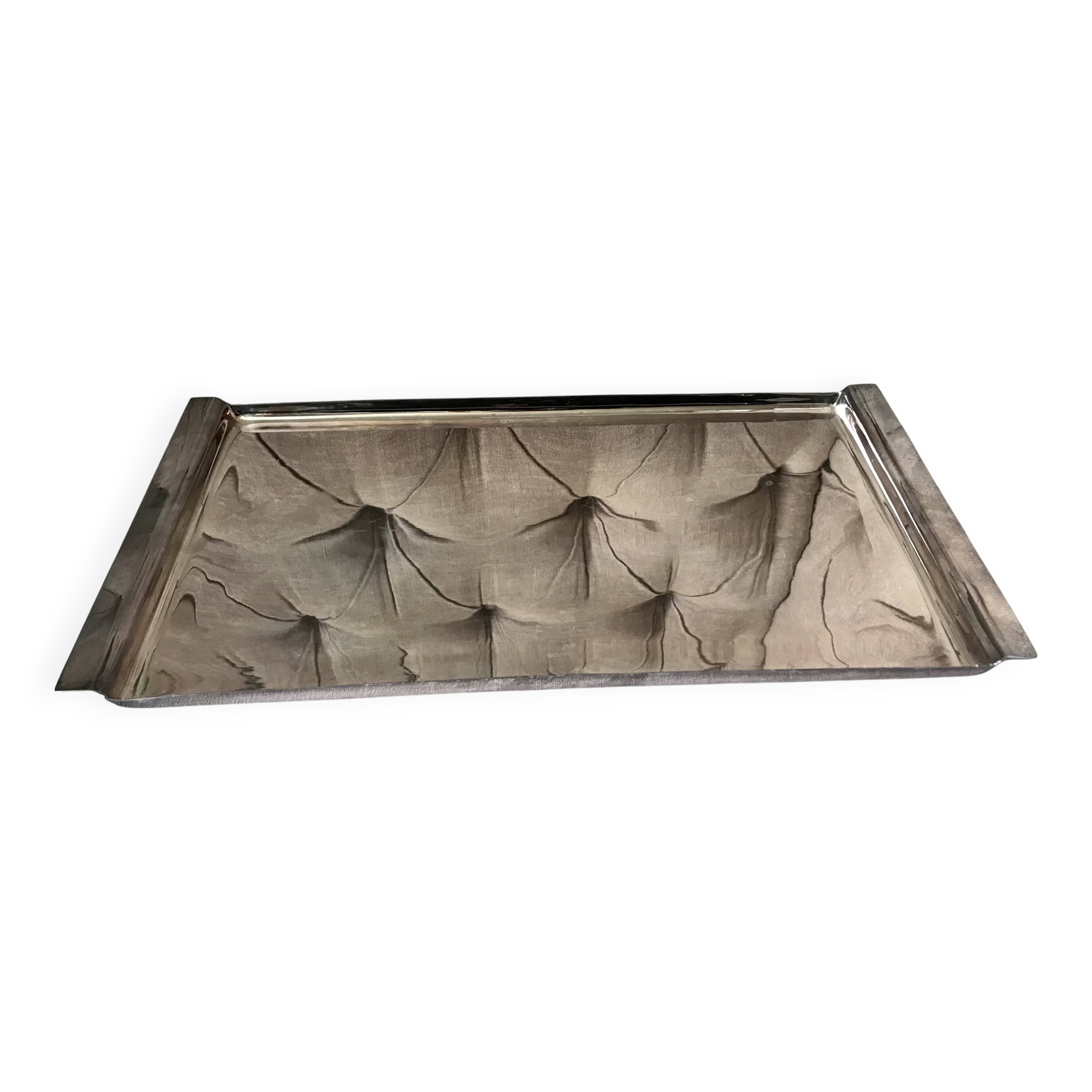 Paola navone silver metal tray for egizia