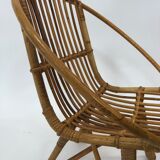 Rohe rattan vintage high chair by Rohe Noordwolde