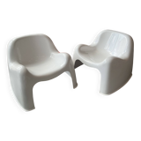 Pair of Toga armchairs by Sergio Mazza for Artemide 1968