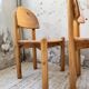 4 chaises en pin Daumiller