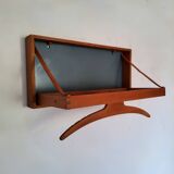 Scandinavian coat rack in solid teak Denmark 1960s