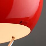 Space Age Italian Red Jolly Pendant Lamp from Guzzini