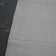 Handmade linen sheet on 3 sides