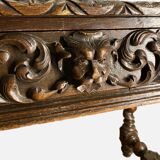 Table style Louis 13 en bois massif