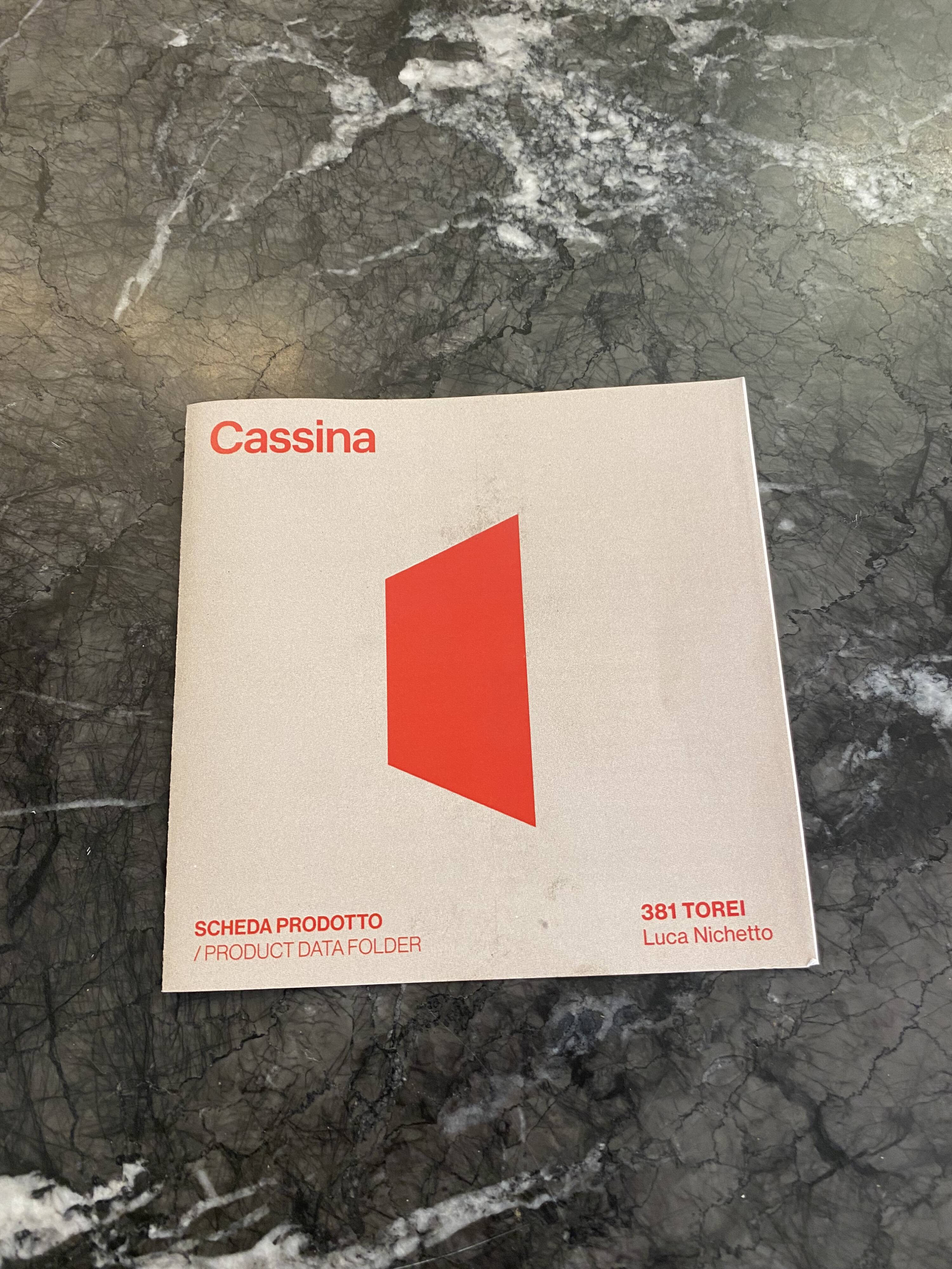 Torei square table Carnico gray marble - H 31