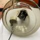 Vintage smoked glass pendant light, Italian work