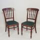 Paire de chaises en bois courbé 1900