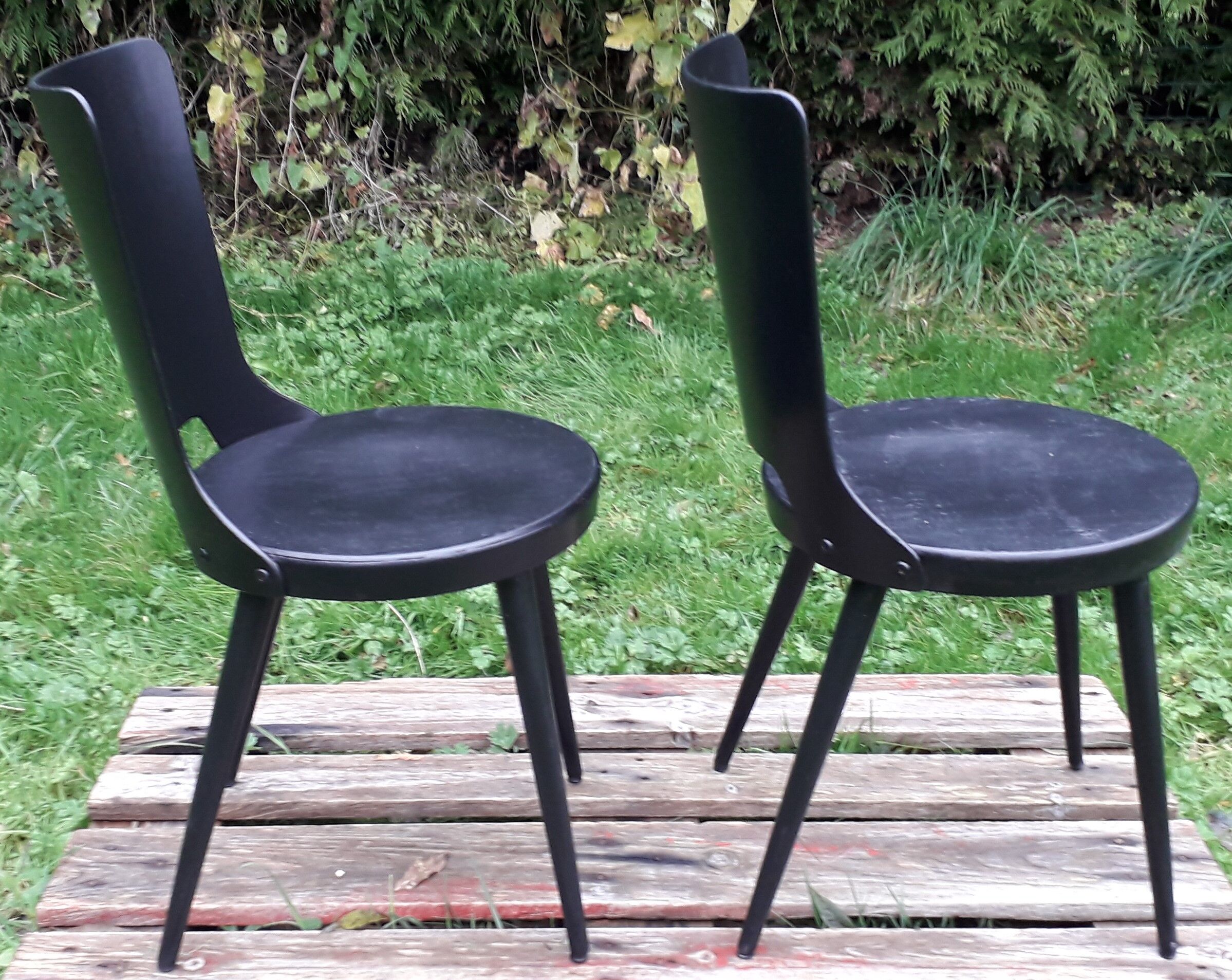 Duo of 2 Baumann chairs