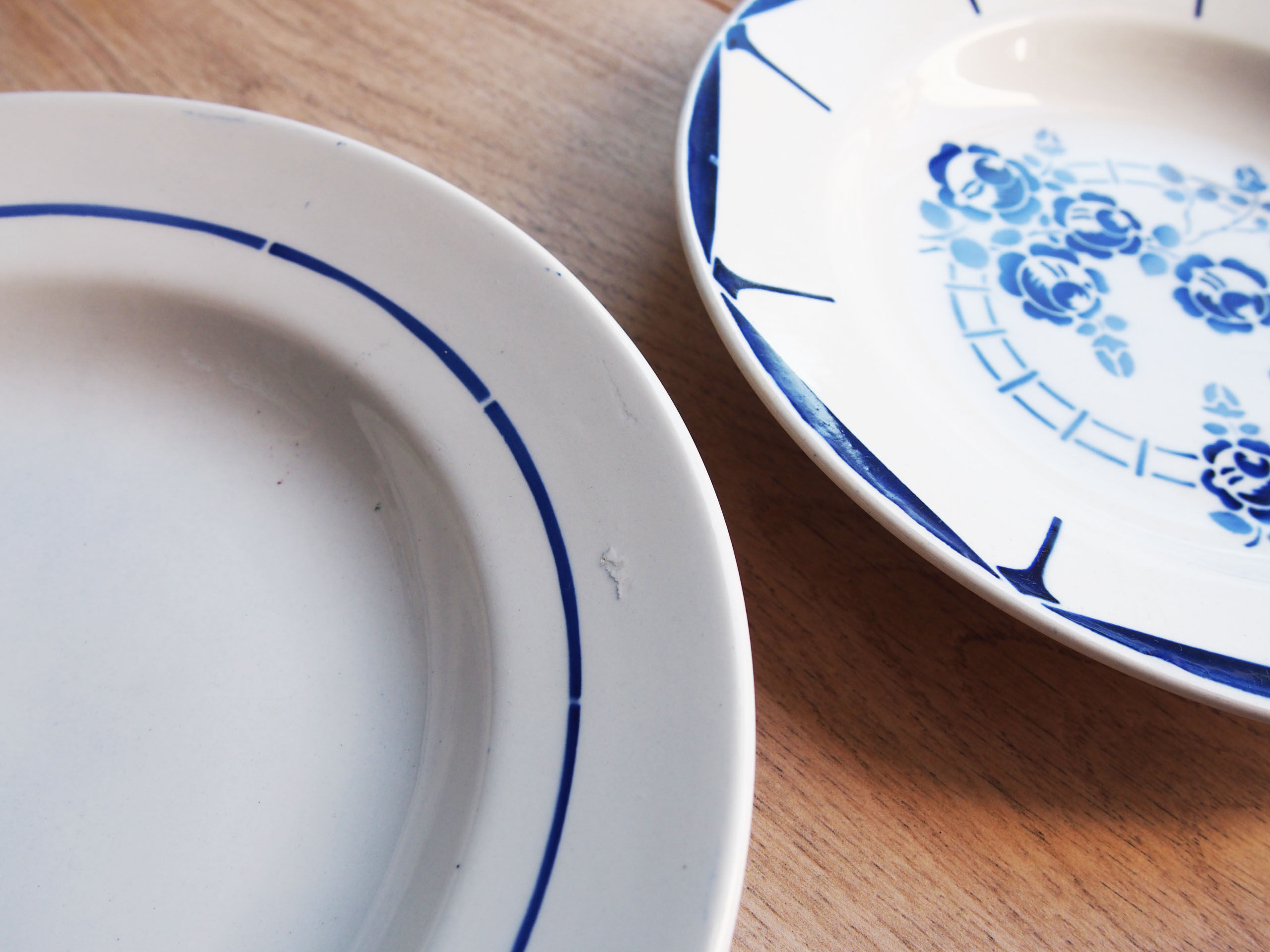 Set of 6 flower plates