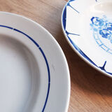 Set of 6 flower plates