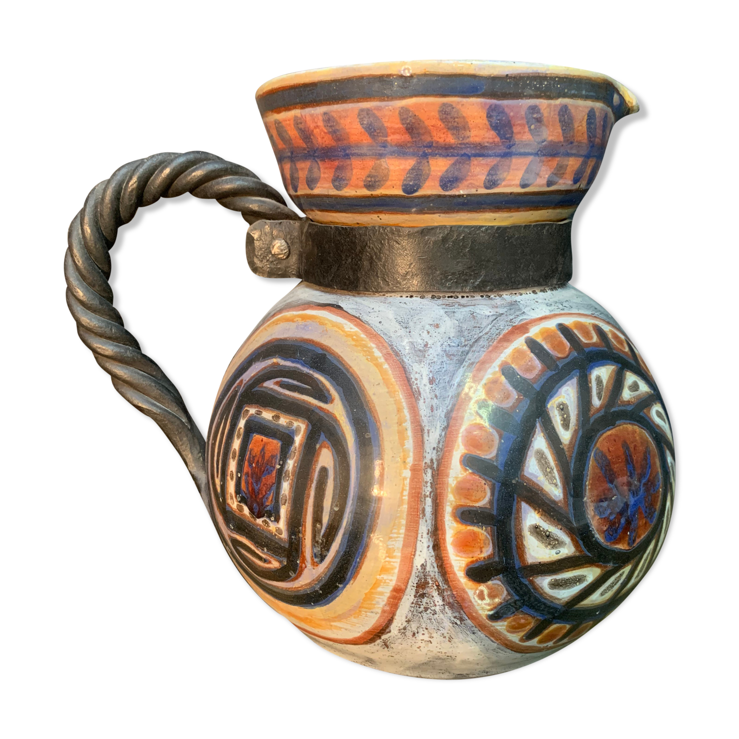 Pitcher in ceramic Jacques Poussine 1960s