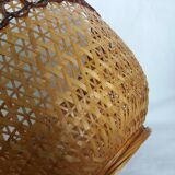 Wicker rattan pendant lampshade