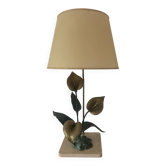 Bronze and travertine lamp from the 70s