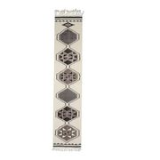 1970s Vintage Turkish Hand-Knotted Wool Cotton Beige Runner Rug 81x388