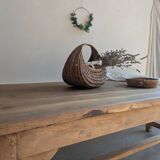 Farmhouse table with drawers for 10 people