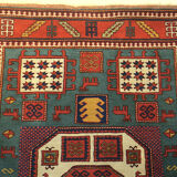 Antique Kazak Karachopf rug with geometrical design, 1920-1930