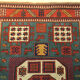 Antique Kazak Karachopf rug with geometrical design, 1920-1930