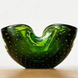 Vintage Italian Bullicante glass bowl from Murano.