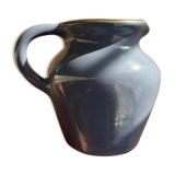 Blue ceramic pitcher