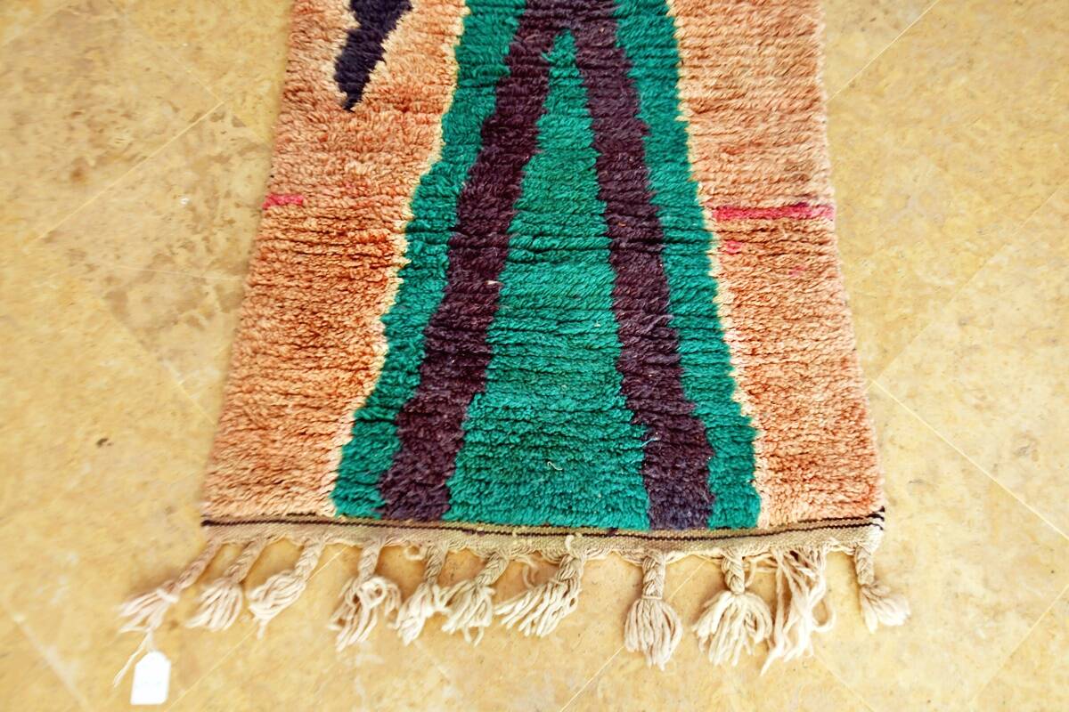 Moroccan Berber carpet hallway Boujaad 417 x 75 cm new