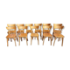 11 chaises bistrot vintage style Baumann