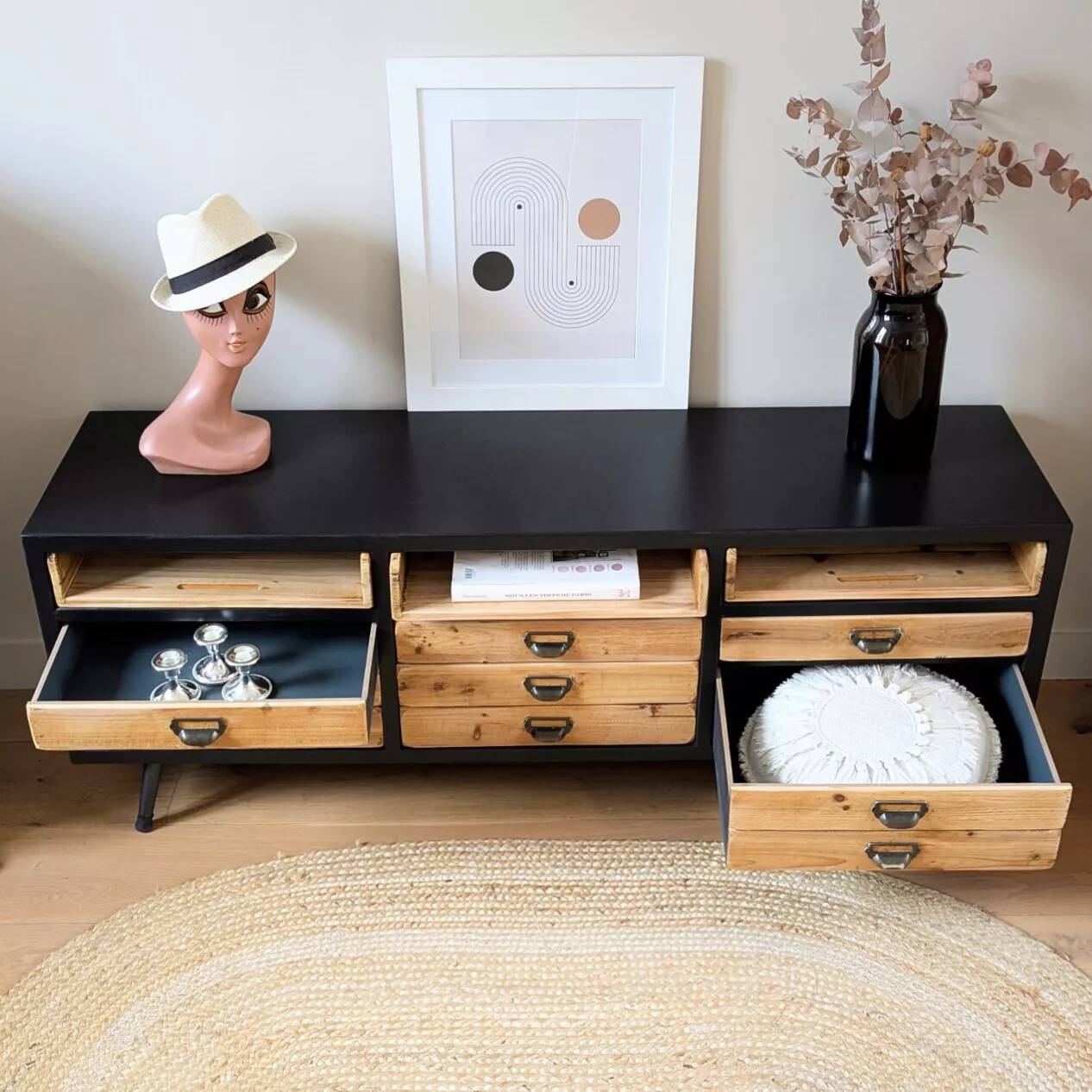 Low sideboard furniture