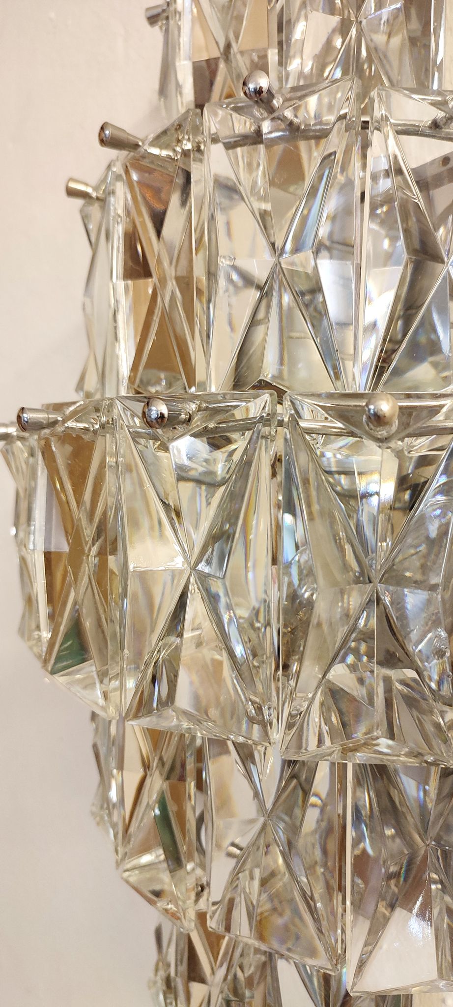 Kinkeldey glass wall lamp, Germany, 1970