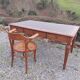 desk, leather top