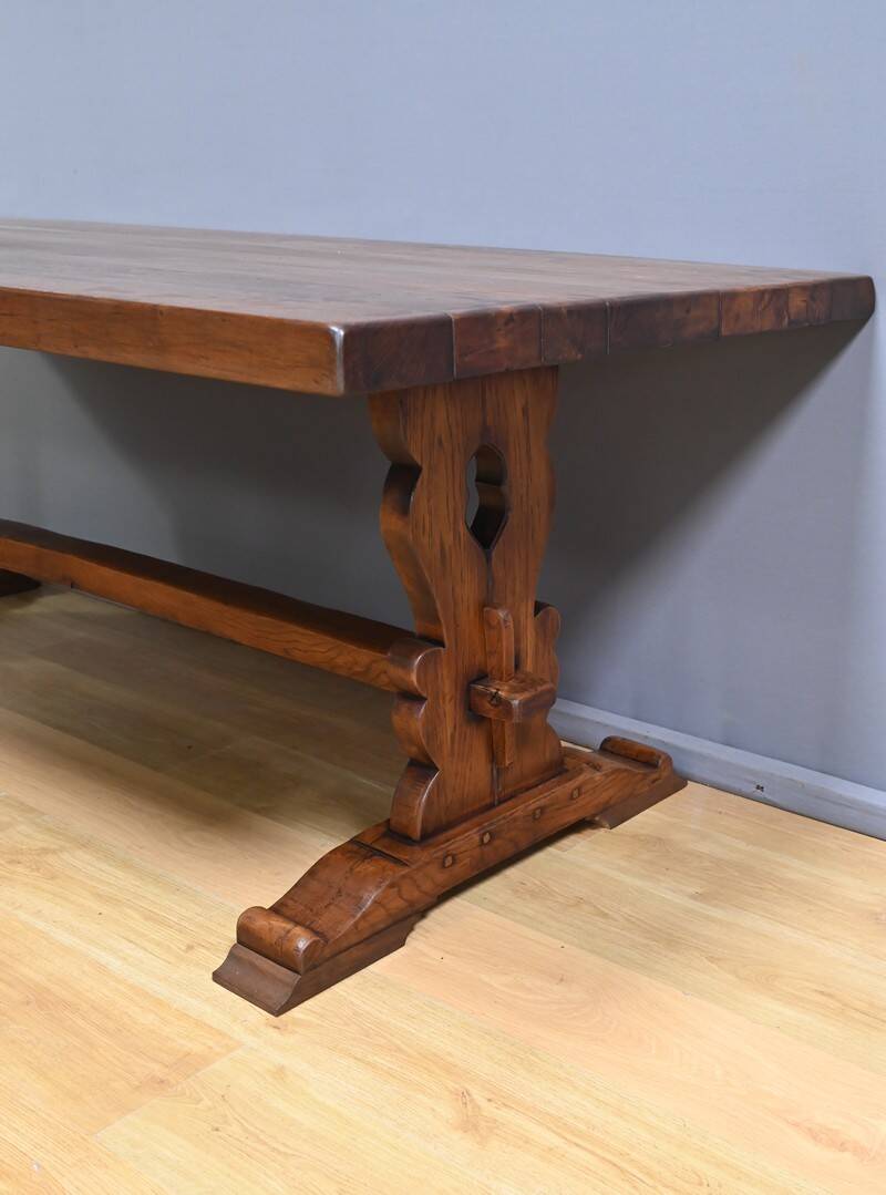 Table de monastère en chêne