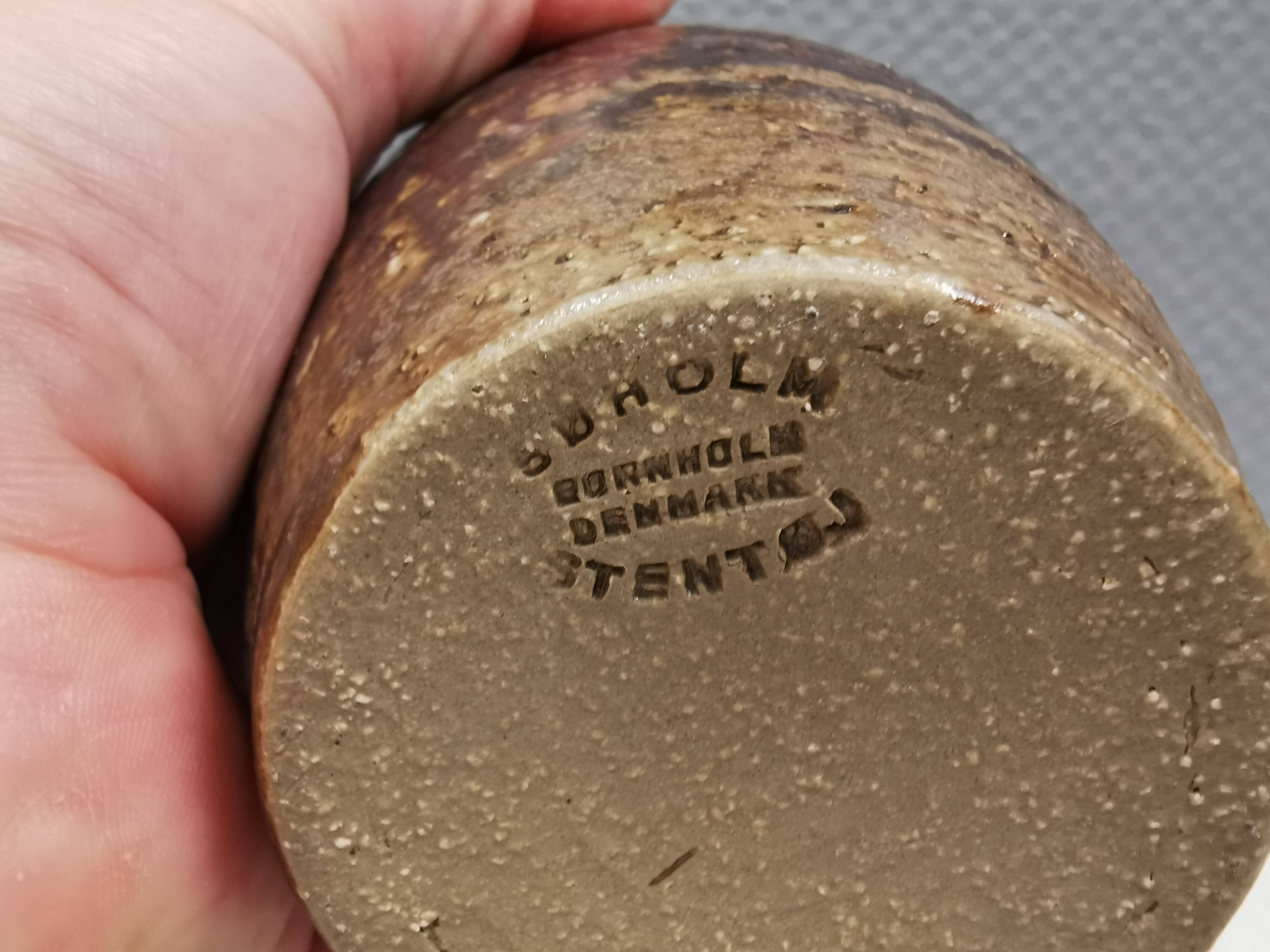 Unique vase from Søholm Denmark 1970s.