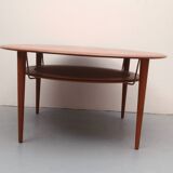 1960s coffeetable Peter Hvidt Frace & Son in Teak FD-515