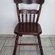 Pair of solid wood saloon chairs from the 60s and 70s
