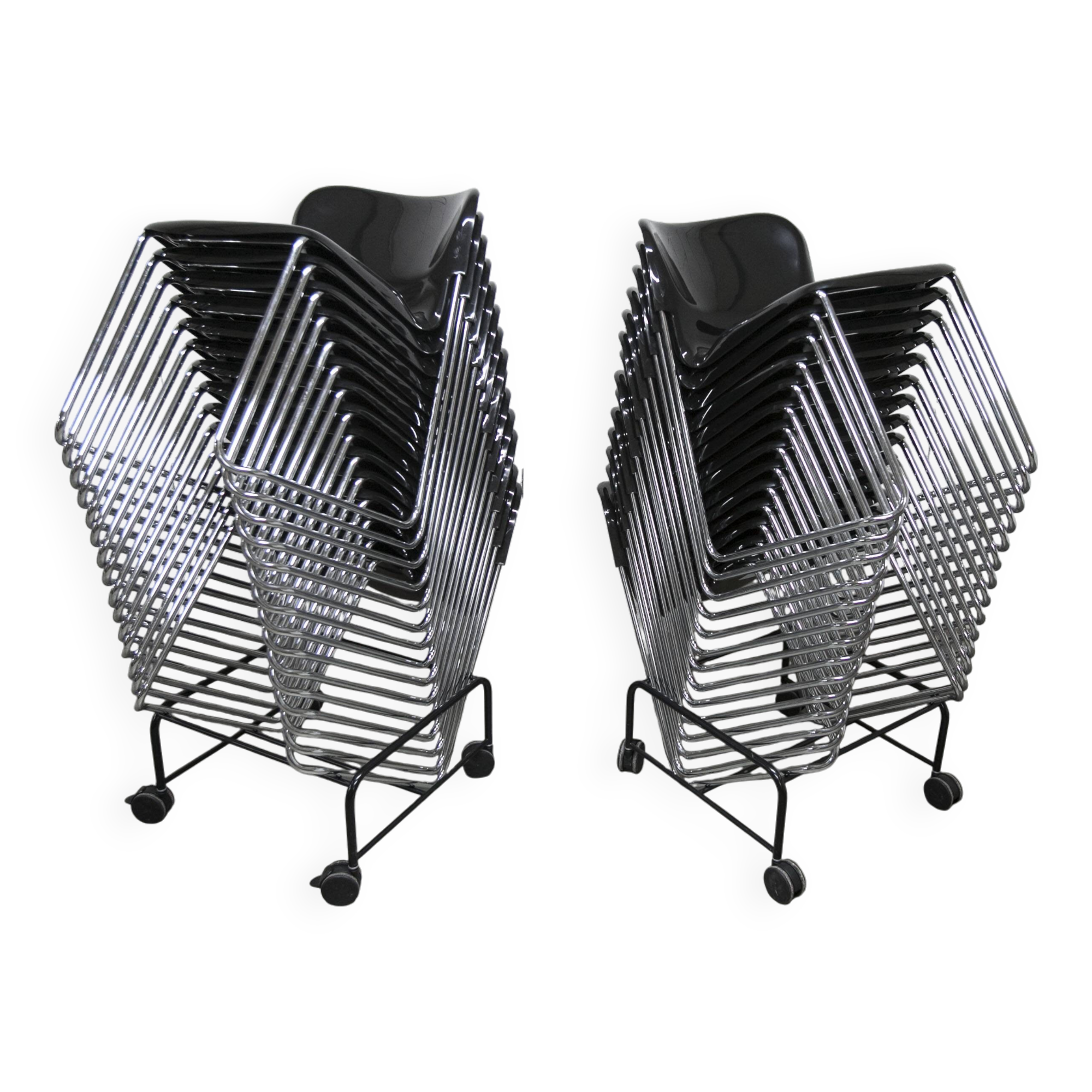 Set of 29 stackable SM400 chairs designed by Gerd Lange in 1980 by Drabert