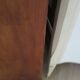 Curved showcase library carved wood 2 doors mahogany English style