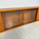 1960s vintage mid-century XL teak floating wall unit / wall-mounted sideboard / showcase by Bartels
