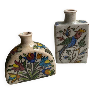 Paire vases persans XIXe