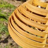 Scandinavian curved wood pendant light