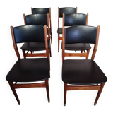 6 teak chairs from the 70s
