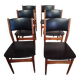 6 teak chairs from the 1970s